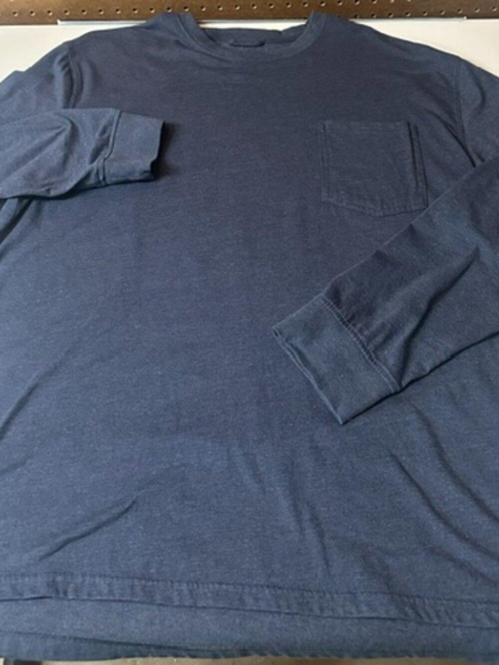 WOOLRICH Green Label Collection Long Sleeve Gray Pocket T-Shirt Size XL